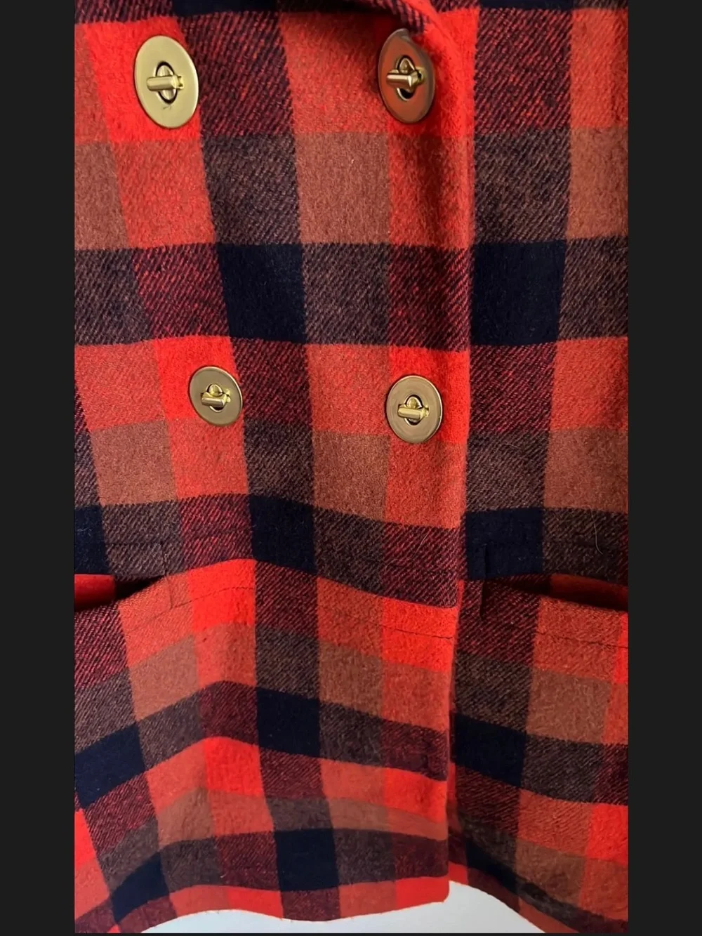 Coach Plaid Jacket - Picture 3 of 4